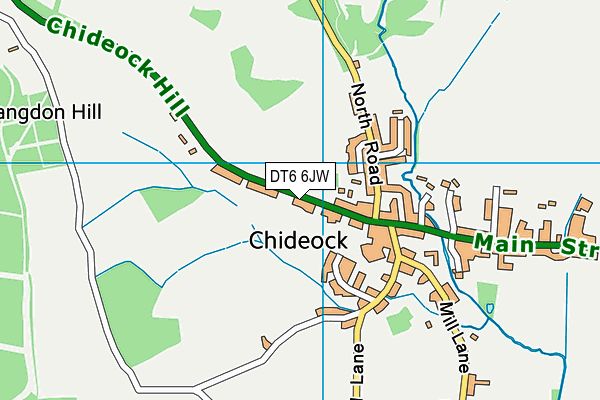 DT6 6JW map - OS VectorMap District (Ordnance Survey)