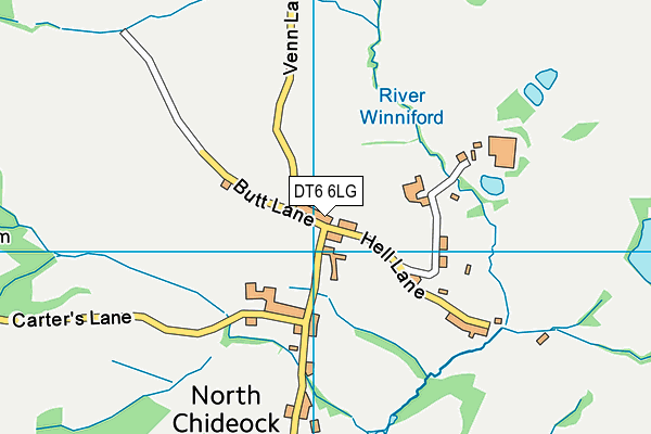 DT6 6LG map - OS VectorMap District (Ordnance Survey)