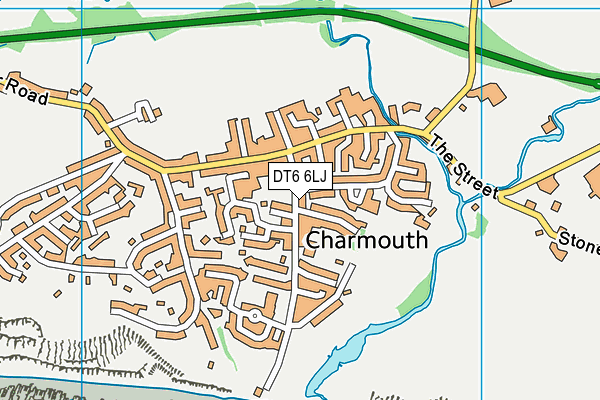 DT6 6LJ map - OS VectorMap District (Ordnance Survey)
