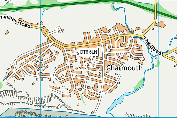 DT6 6LN map - OS VectorMap District (Ordnance Survey)