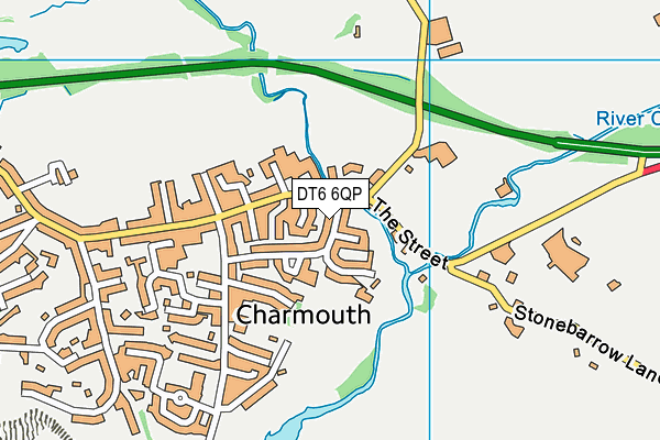 DT6 6QP map - OS VectorMap District (Ordnance Survey)