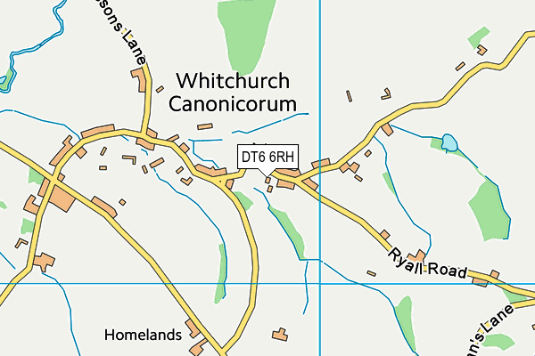 DT6 6RH map - OS VectorMap District (Ordnance Survey)