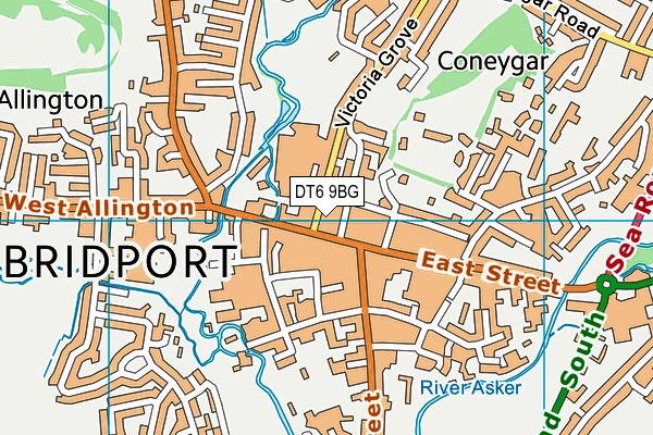 DT6 9BG map - OS VectorMap District (Ordnance Survey) DT6 9BG map - OS VectorMap District (Ordnance Survey)