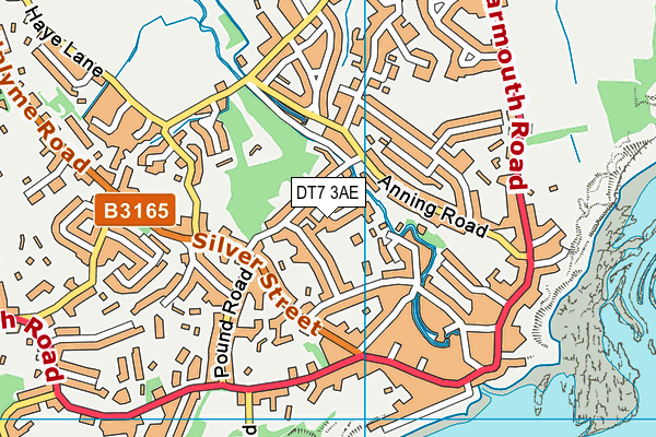 DT7 3AE map - OS VectorMap District (Ordnance Survey) DT7 3AE map - OS VectorMap District (Ordnance Survey)