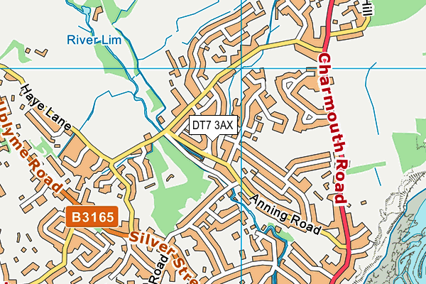 DT7 3AX map - OS VectorMap District (Ordnance Survey) DT7 3AX map - OS VectorMap District (Ordnance Survey)