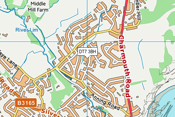 DT7 3BH map - OS VectorMap District (Ordnance Survey) DT7 3BH map - OS VectorMap District (Ordnance Survey)