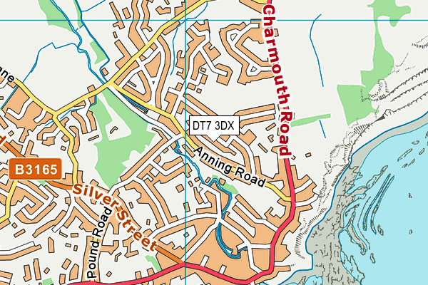 DT7 3DX map - OS VectorMap District (Ordnance Survey) DT7 3DX map - OS VectorMap District (Ordnance Survey)