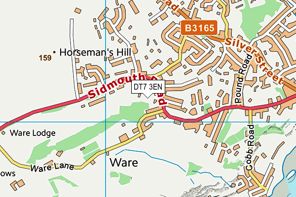 DT7 3EN map - OS VectorMap District (Ordnance Survey) DT7 3EN map - OS VectorMap District (Ordnance Survey)