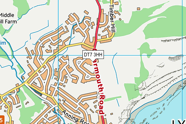 DT7 3HH map - OS VectorMap District (Ordnance Survey) DT7 3HH map - OS VectorMap District (Ordnance Survey)