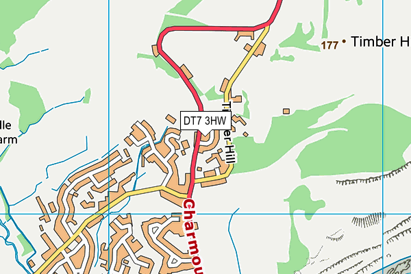 DT7 3HW map - OS VectorMap District (Ordnance Survey) DT7 3HW map - OS VectorMap District (Ordnance Survey)