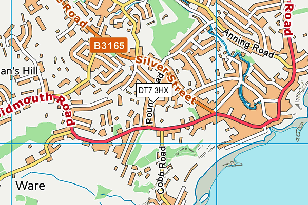 DT7 3HX map - OS VectorMap District (Ordnance Survey) DT7 3HX map - OS VectorMap District (Ordnance Survey)