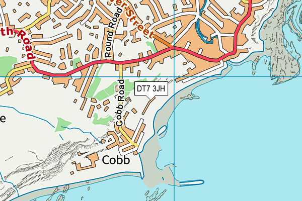 DT7 3JH map - OS VectorMap District (Ordnance Survey) DT7 3JH map - OS VectorMap District (Ordnance Survey)