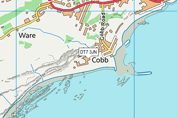 DT7 3JN map - OS VectorMap District (Ordnance Survey) DT7 3JN map - OS VectorMap District (Ordnance Survey)