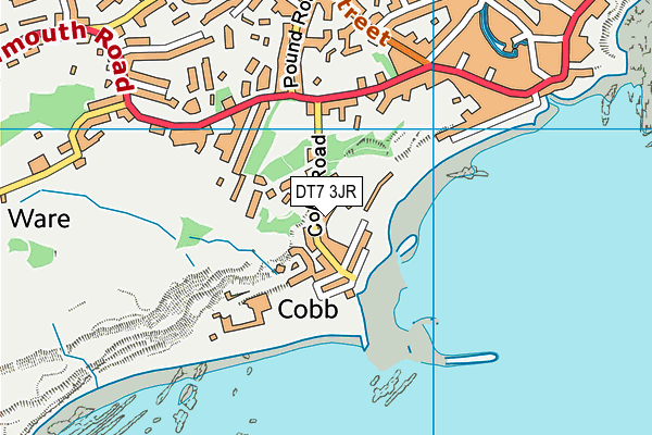 DT7 3JR map - OS VectorMap District (Ordnance Survey) DT7 3JR map - OS VectorMap District (Ordnance Survey)