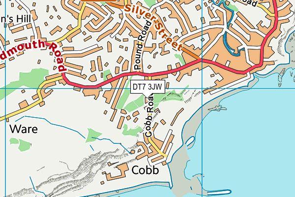 DT7 3JW map - OS VectorMap District (Ordnance Survey) DT7 3JW map - OS VectorMap District (Ordnance Survey)