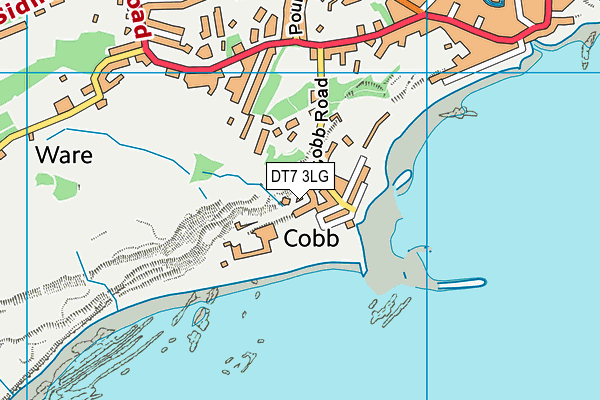 DT7 3LG map - OS VectorMap District (Ordnance Survey) DT7 3LG map - OS VectorMap District (Ordnance Survey)
