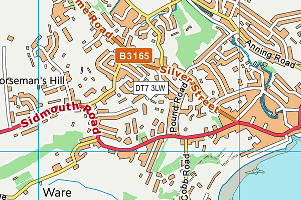 DT7 3LW map - OS VectorMap District (Ordnance Survey) DT7 3LW map - OS VectorMap District (Ordnance Survey)