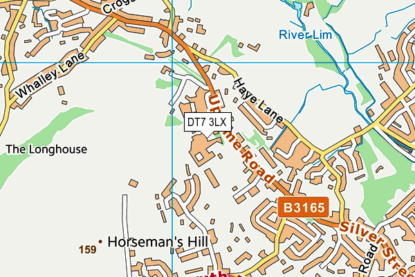 DT7 3LX map - OS VectorMap District (Ordnance Survey) DT7 3LX map - OS VectorMap District (Ordnance Survey)