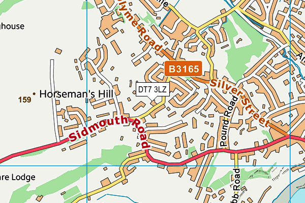 DT7 3LZ map - OS VectorMap District (Ordnance Survey) DT7 3LZ map - OS VectorMap District (Ordnance Survey)