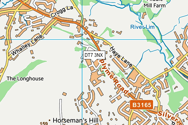 DT7 3NX map - OS VectorMap District (Ordnance Survey) DT7 3NX map - OS VectorMap District (Ordnance Survey)