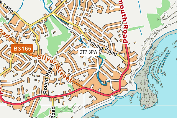 DT7 3PW map - OS VectorMap District (Ordnance Survey) DT7 3PW map - OS VectorMap District (Ordnance Survey)
