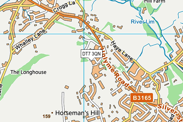 DT7 3QN map - OS VectorMap District (Ordnance Survey) DT7 3QN map - OS VectorMap District (Ordnance Survey)