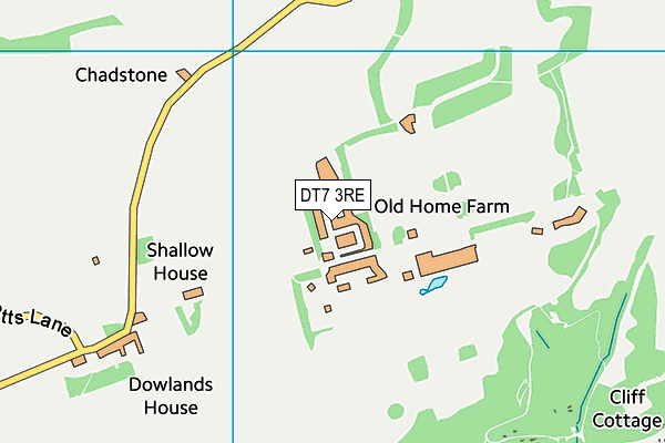 DT7 3RE map - OS VectorMap District (Ordnance Survey) DT7 3RE map - OS VectorMap District (Ordnance Survey)