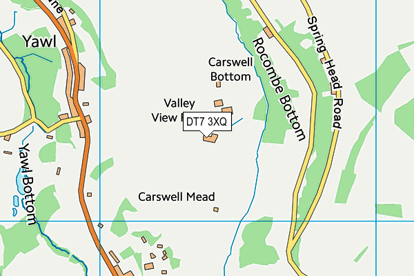 DT7 3XQ map - OS VectorMap District (Ordnance Survey) DT7 3XQ map - OS VectorMap District (Ordnance Survey)