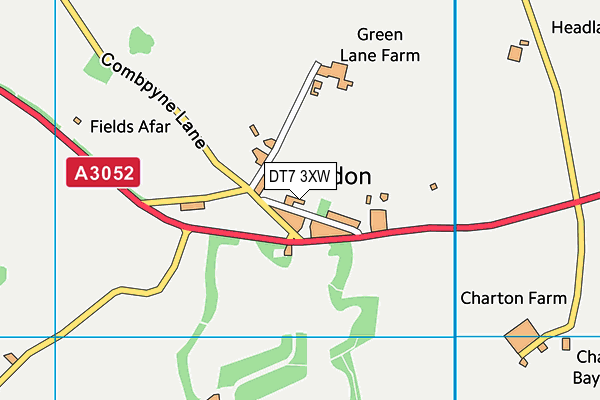 DT7 3XW map - OS VectorMap District (Ordnance Survey)