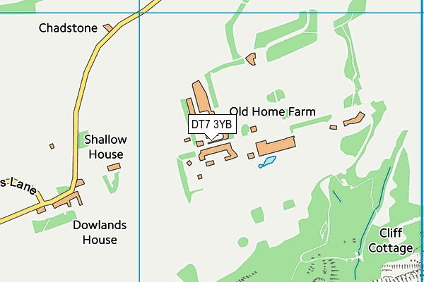 DT7 3YB map - OS VectorMap District (Ordnance Survey) DT7 3YB map - OS VectorMap District (Ordnance Survey)
