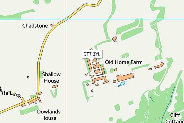 DT7 3YL map - OS VectorMap District (Ordnance Survey) DT7 3YL map - OS VectorMap District (Ordnance Survey)
