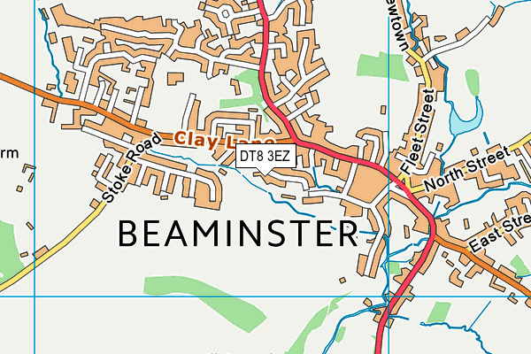 DT8 3EZ map - OS VectorMap District (Ordnance Survey)