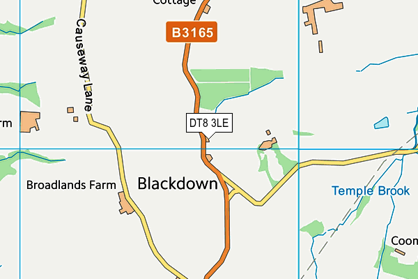 DT8 3LE map - OS VectorMap District (Ordnance Survey)