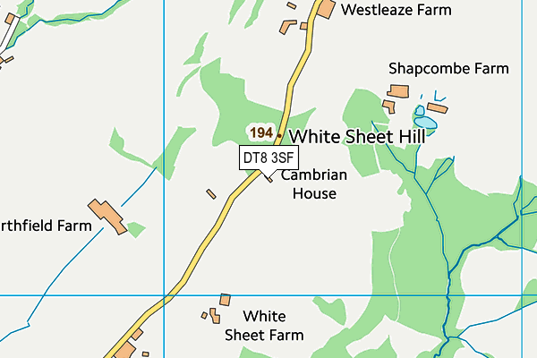 DT8 3SF map - OS VectorMap District (Ordnance Survey) DT8 3SF map - OS VectorMap District (Ordnance Survey)