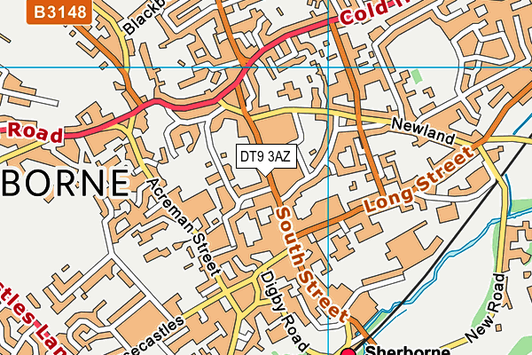 DT9 3AZ map - OS VectorMap District (Ordnance Survey) DT9 3AZ map - OS VectorMap District (Ordnance Survey)