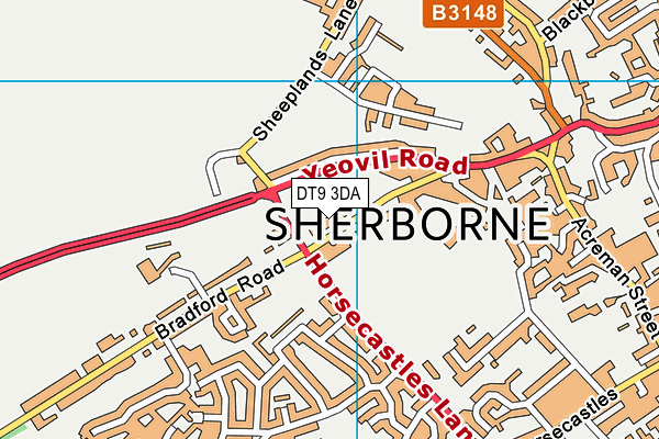 DT9 3DA map - OS VectorMap District (Ordnance Survey) DT9 3DA map - OS VectorMap District (Ordnance Survey)