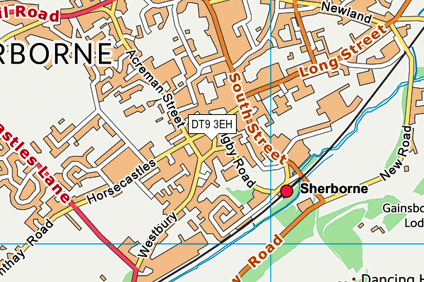 DT9 3EH map - OS VectorMap District (Ordnance Survey)