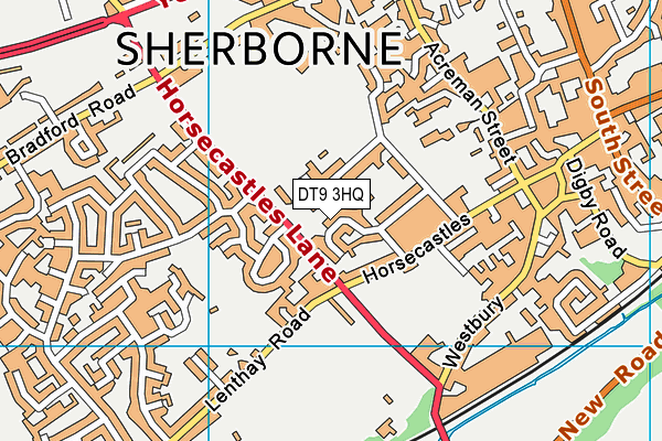 DT9 3HQ map - OS VectorMap District (Ordnance Survey) DT9 3HQ map - OS VectorMap District (Ordnance Survey)