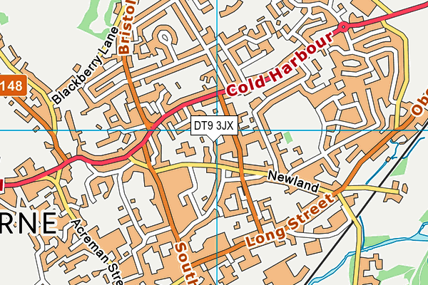 DT9 3JX map - OS VectorMap District (Ordnance Survey) DT9 3JX map - OS VectorMap District (Ordnance Survey)