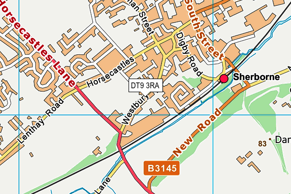 DT9 3RA map - OS VectorMap District (Ordnance Survey) DT9 3RA map - OS VectorMap District (Ordnance Survey)