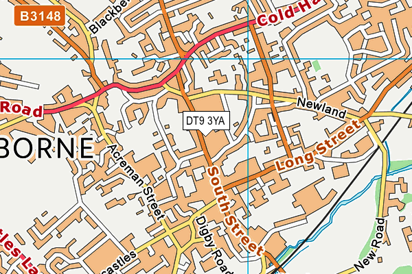 DT9 3YA map - OS VectorMap District (Ordnance Survey) DT9 3YA map - OS VectorMap District (Ordnance Survey)