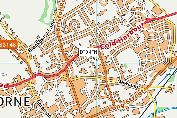 DT9 4FN map - OS VectorMap District (Ordnance Survey) DT9 4FN map - OS VectorMap District (Ordnance Survey)