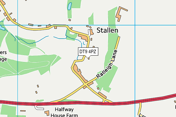 DT9 4PZ map - OS VectorMap District (Ordnance Survey) DT9 4PZ map - OS VectorMap District (Ordnance Survey)
