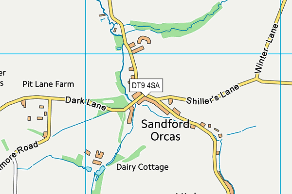 DT9 4SA map - OS VectorMap District (Ordnance Survey) DT9 4SA map - OS VectorMap District (Ordnance Survey)
