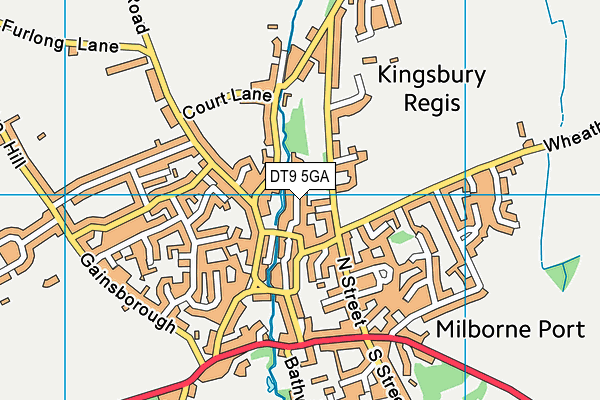 DT9 5GA map - OS VectorMap District (Ordnance Survey) DT9 5GA map - OS VectorMap District (Ordnance Survey)