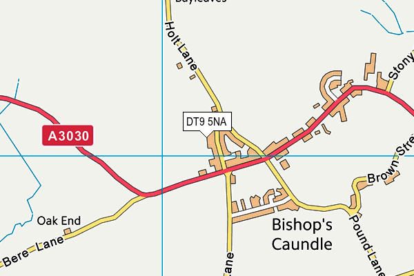 DT9 5NA map - OS VectorMap District (Ordnance Survey)