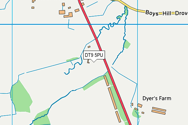 DT9 5PU map - OS VectorMap District (Ordnance Survey) DT9 5PU map - OS VectorMap District (Ordnance Survey)