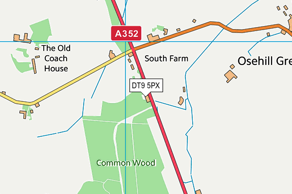DT9 5PX map - OS VectorMap District (Ordnance Survey) DT9 5PX map - OS VectorMap District (Ordnance Survey)