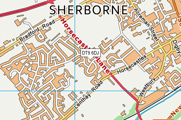 DT9 6DJ map - OS VectorMap District (Ordnance Survey)