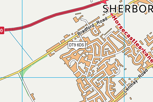 DT9 6DS map - OS VectorMap District (Ordnance Survey)